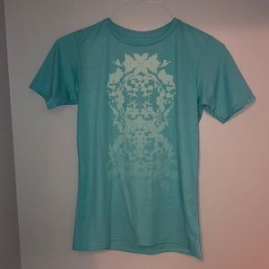 Blue athletic T-shirt